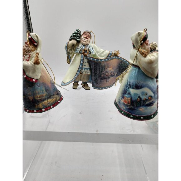Thomas Kinkade Old World Santa Ornament Sets #1 & #2- Ashton-Drake Galleries - Picture 10 of 13